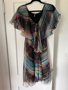 Argent Women’s Chiffon Multicolored Summer Dress